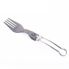 Widesea Camping Tableware Titanium Spoon Fork Knife Folding Picnic Cutlery Tourist Kitchen Outdoor untensils Hiking Trekking